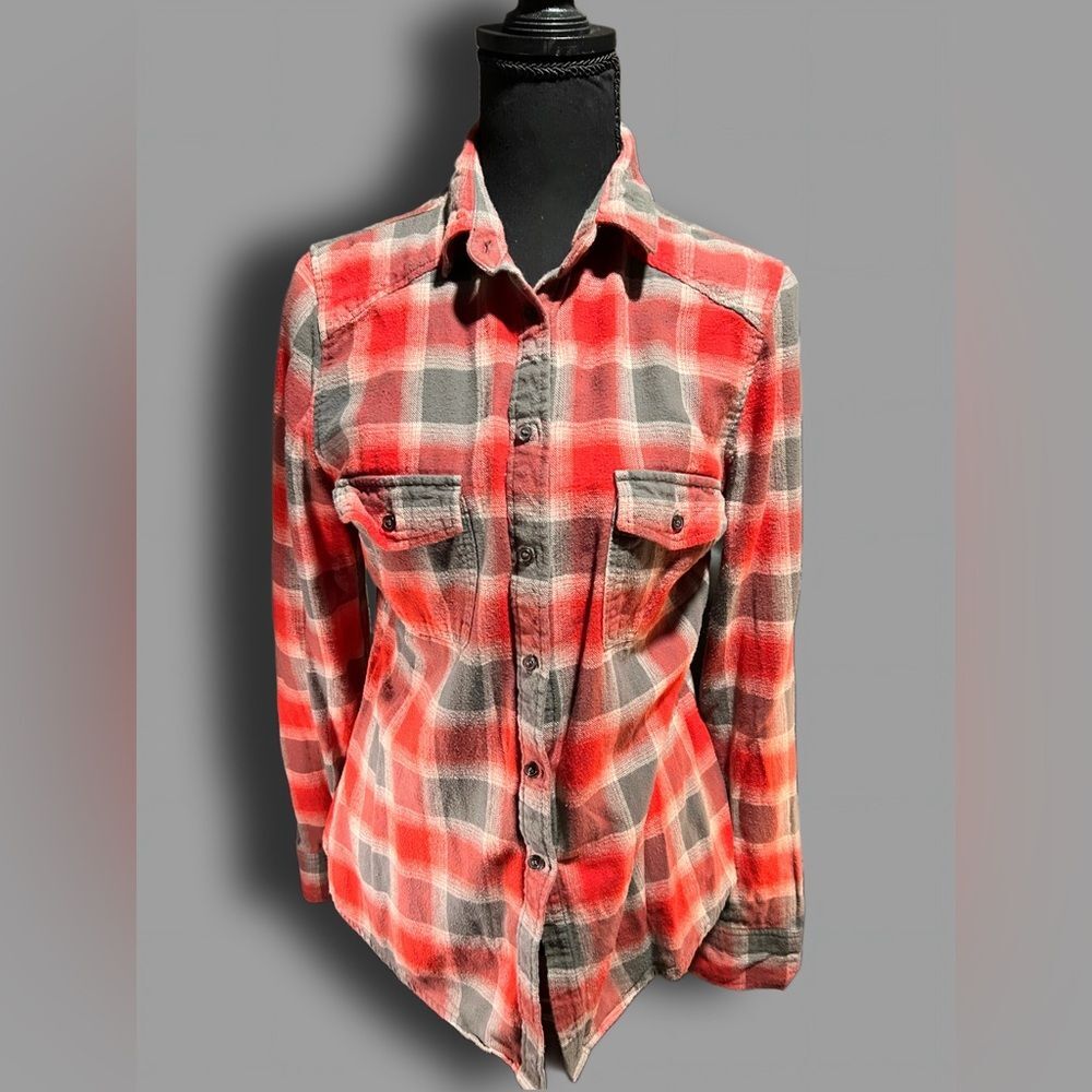 Dakota Collective Plaid Flannel Shirt Size Medium